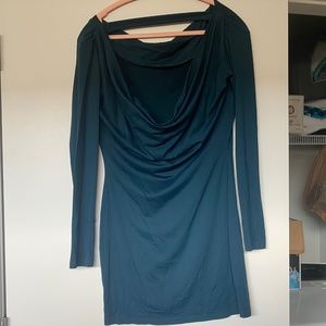 Susana Monaco drape back long sleeve dress